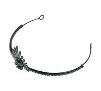 OSALADI Corona da Strega Gotica con Strass e Teschio Copricapo Leggero per Halloween Tiara da Regina per Festival e Feste di Ballo