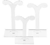 OSALADI Espositore per Orecchini in Acrilico a Forma di Germoglio Porta Orecchini da Tavolo Stabile e Robusto Pendenti per Casa e Negozio Set da 3 Pezzi