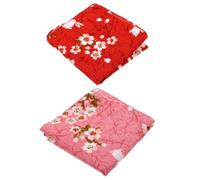 OSALADI Fazzoletti Facili da Asciugare e Resistenti allo Sbiadimento 2 Pezzi Motivo Floreale Stile Giapponese per Pranzo e Lunch Box