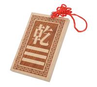 OSALADI Feng Shui Corner Missing Card Carta Amuleto Feng Shui Muro Sospeso Impiccagioni Arredamento da Parete Decorazioni d'Arte da Parete Chiave Carta Bagua di Legno