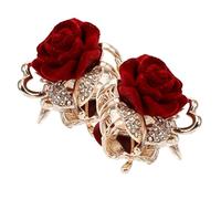 OSALADI Fermagli in Pezzi a e Fiore Forma Chioma di per 2 di Piccoli Zinco Lega Strass Imitazione, Portatili Presa Sicura, Accessori Moda Eleganti per Donne e Adolescenti