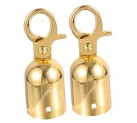 OSALADI Fermaporta Fermacorda Gancio Metallico e Cappuccio Terminale Rosso, 2 Pezzi Resistenti Per Divisori Di Coda in Ambienti Esterni e Interni