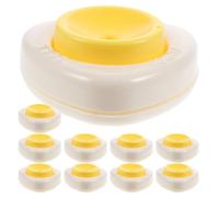 OSALADI Foratore per Uova Sode Manuale con Base Stabile Set da 10 Pezzi di Perforatori per Gusci D’Uovo Utensile da Cucina per Creazione Buchi Precisi e Uso Quotidiano