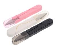 OSALADI Forbici a Forma di U per Punto Croce, Set 3 Pezzi, Tagliafili Affilati in Metallo, Utensile Compatto e Leggero per Sartoria e Artigianato Domestico Colore Casuale