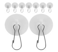 OSALADI Ganci Trasparenti Adesivi 100 Pezzi da Soffitto | Acciaio Inossidabile e Plastica, Riutilizzabili e Discreti, per Decorazioni Nuziali e Natale
