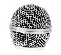 OSALADI Griglia Di Ricambio in Metallo Per Testata Microfono, Copertura Resistente e Protettiva, Accessorio Per Microfoni Wireless, Per Concerti e Performance Professionali, Colore Argento