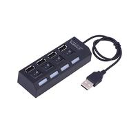 OSALADI Hub Usb Porte Con Indicatori Led Hub Dati Compatto e Leggero Per Laptop e Pc Trasferimento Dati Mbps Compatibile Con Vista Xp