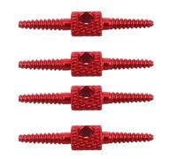 OSALADI Internal Cable Routing System Brake Hose Routing Tool Bike Cable Management Tool Kit 4Pezzi in Lega di Alluminio Rosso per Mountain Bike e Telaio