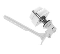 OSALADI Kit 4 Pezzi Pulsante di Scarico Singolo per Wc, Maniglia Laterale in Plastica Resistente, Compatibile la Maggior Parte dei Serbatoi, per Uso Domestico e Alberghiero