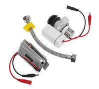 OSALADI Kit Valvola di Scarico Automatica per Orinatoio con Intelligente Valvola Elettromagnetica Abs con Pannello Alimentazione Dc Risparmio Idrico e Manutenzione Semplice per