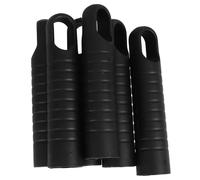 OSALADI Manici per Scopa e Paletta 6 Pezzi Neri Impugnatura Ergonomica e Tappi Terminali, Accessori per Ricambio Manico Scopa per Pulizia Domestica Efficiente e Presa Migliorata