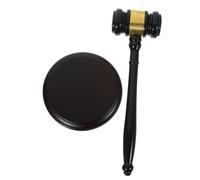 OSALADI Martelletto Giudice in con Base Compatta Finitura Liscia e Design Portatile per e Cerimonie Giudiziarie