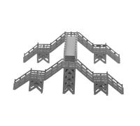OSALADI Mini Decorazione Per Ponte Pedonale Kit Fai Da Te Per Modelli Di Ponte Ferroviario Per Appassionati Di Costruzioni Di Architetture E Paesaggi Ferroviari
