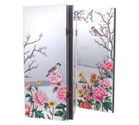 OSALADI Mini Divisorio Pieghevole da Scrivania in Acrilico Resistente, Schermo Desktop Cinese Motivi Decorativi Asiatici, Paravento Feng Shui per Arredamento Ufficio e Studio, Decorazione