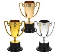 OSALADI Mini Trofei Bambini 3 Pezzi Premi Sportivi Per Giochi E Concorsi Decorazione Festa Rafforzamento Fiducia