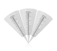 OSALADI Misurino di Plastica 3 Pezzi Pluviometro da Giardino a Forma di Cono Trasparente Scala per Misurazione Pioggia