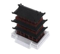 OSALADI Modello Antico Padiglione Cinese Piani Miniatura Decorazione Architettonica Asiatica per Acquario Micro Paesaggio e Arredo Casa Vintage