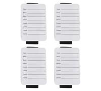 OSALADI Palette di Ciglia in Acrilico Bianco 4 Pezzi Supporto e Misura Scala per Laminazione Ciglia e Applicazione Professionale