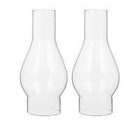 OSALADI Paralume in Vetro Trasparente 6.30X2.09 Pollici Ricambio Per Lampada a Cherosene Paralume Antivento Accessorio Per Lampade Ad Olio Illuminazione Interna Casa Negozio Dormitorio