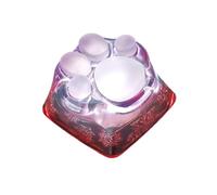 OSALADI Paw Keycap Resina Trasparente Forma Di Zampa Di Gatto Per Tastiera Meccanica Decorazione Elegante e Protettiva Design Carino e Pratico Compatibile Con Cherry