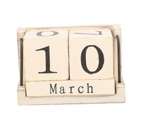 OSALADI per Scrivania Decorazione Ufficio e Casa Countdown Manuale Naturale Design e per Data e Mese