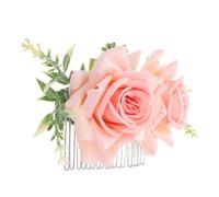 OSALADI Pettine per Chioma da Donna con Decorazioni Floreali in Velluto, Fermaglio Decorativo Floreale per Acconciature da Sposa, Feste ed Eventi Formali, Accessorio Laterale per Ragazze