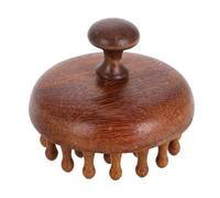 OSALADI Pettine per Massaggio del Cuoio Capelluto Allevia la Stanchezza della Testa in Legno Punte Tonde e Design a Disco Protegge la Salute del Cuoio Capelluto, per Ufficio e Viaggio