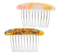 OSALADI Pettini Francesi Laterali per Chioma Fini da Donna 2 Pezzi Resistenti Presa Sicura per Gestire Ciocche Ribelli e Look Ordinato