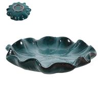 OSALADI Porta Incenso in Ceramica Vintage Vassoio a Forma di Fiore Bruciatore di Incenso Compatto per Uso Quotidiano Supporto da Tavolo Adatto per Aromaterapia e Decorazione Casa e