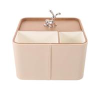 OSALADI Portafazzoletti in Pelle PU Organizer Telecomandi Moderno Bianco | Design Salvaspazio per Scrivania e Cucina, Finitura Marmorizzata Raffinata, Accesso Rapido e Pratico