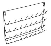 OSALADI Portafilo Da Parete in Ferro Robusto Per 32 Rocchetti, Supporto Per Trecce Domestiche Ganci, Organizzatore Comodo Per Cucito e Ricamo, Accessorio Per Appassionati Di Lavori a Maglia e Quilting