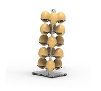 OSALADI Portauova Acrilico Trasparente Multifunzionale, Organizer per Conservazione Cioccolato e Esposizione Uova, Scaffale Portauova Stabile Base Antiscivolo per Cucina e Frigorifero