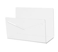 OSALADI Posta dell'organizzatore Portadocumenti Verticale Supporto per fatture per Lettere organizzatore di File Verticale portariviste Titolare di File Acrilico Transparent
