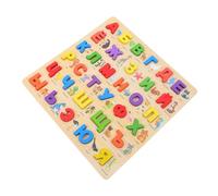 OSALADI Puzzle Dell'alfabeto Russo: Giocattolo Per Imparare Le Lettere Che Migliora Le Capacità Motorie Fini - Puzzle Montessori Per Bambini - Tavola Educativa in Legno Per Il Gioco