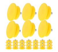 OSALADI Ramponcini Antiscivolo per Scarpe Casual e Sneakers in Acciaio Inossidabile e Abs, Leggeri e Portatili, per Camminare e Trekking sulla Neve, 100 Pezzi Gialli