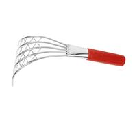 OSALADI Rastrello a Mano per Vongole in Acciaio Manico Antiscivolo e Design Confortevole, Attrezzo da Giardino per Spiaggia e Scavo Frutti di Mare