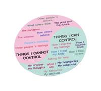 OSALADI Ruota Dei Sentimenti Con Calamita in Pvc Tabella Dei Sentimenti Per Personalizzare Laptop Frigorifero e Piani Testo Chiaro e Leggibile (e Rosa Pallido)