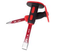 OSALADI Scalpelli da Demolizione in Acciaio al Cromo Vanadio con Protezione Paramano Antiscivolo per Intaglio e Lavorazione Muraria Robusta