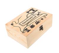 OSALADI Scatola Portaoggetti per Aghi da Cucito Legno Organizer Compatto per Spilli e Accessori Pratica e Portatile per Cucito e Hobby