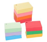 OSALADI Schede Indice Colorate Schede Indice Per Ufficio A Righe Per La Memoria Vuote A Righe Per Studiare