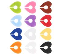 OSALADI Segnabicchieri Silicone a Forma di Cuore 12 Pezzi Colorati, Etichette Identificative per Bicchieri senza Stelo, Marcatori per Bevande Riutilizzabili per Feste e Eventi Sociali