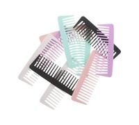 OSALADI Set 10 Pettini a Denti Larghi da Uomo in Plastica Antistatica - Pettine Districante per Chioma Ricci Spessi e Lisci - Strumento Styling Professionale per Uso Quotidiano Casa e