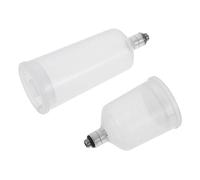 OSALADI Set 2 Flaconi Trasparenti per Aerografo Sostituibili Contenitori per Vernice Spray Design Pratico per Fai da Te Decorazioni per Unghie e Torte