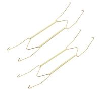 OSALADI Set 2 Pezzi Ganci per Piatti da Parete Invisibili Molla Estensibile Portapiatti Decorativi da 16 Pollici in Metallo Supporto Salvaspazio per Esposizione e Protezione Piatti