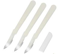 OSALADI Set 3 Pezzi Coltelli per Pane in Acciaio Carbonio Scala, Utensili per Panificazione Casalinga, Tagliapane per Lievito Madre e Raschietto per Modellare Pane