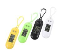 OSALADI Set 4 Pezzi Orologi Elettronici Led Da Esame Portachiavi Divertenti Da Tasca Clip, Per Studenti e Uso Su Zaino o Cintura, Colore Casuale