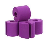 OSALADI Set 5 Pezzi Fermaporta in Schiuma Viola Anti-pizzicamento, Cuscinetto Anticollisione per Maniglia e Bordo Porta, Protezione Silenziosa e Animali Domestici, Paracolpi per Mobili