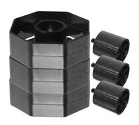 OSALADI Set 6 Rulli di Ricambio per Nastro Adesivo con Nucleo Nero Compatibili con Dispenser Portanastro da Tavolo Ruote Mobili per Ufficio Sostituzione Rapida e Durata Prolungata