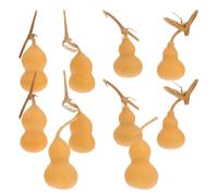 OSALADI Set da 10 Pezzi di Decorazioni Naturali a Forma di Zucca Mini 4-6 Cm, Ornamenti Artigianali Leggeri per Arredamento Casa, Ufficio e Regalo Simbolico di Buon Auspicio