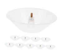 OSALADI Set da 10 Pezzi Tazza di Olio per Cappa da Cucina in Plastica Riutilizzabile, Contenitore di Raccolta Olio Lavabile per Uso Domestico e Professionale, Accessori per Cappe